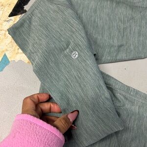 lululemon athletica Heathered Green Leggings